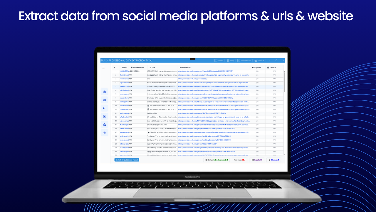 XTRAX – Professional Data Extraction Tool | Reseller Rights